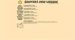 Desktop Screenshot of kehila-liberec.cz